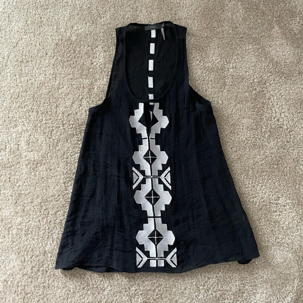 Aztec print tank top